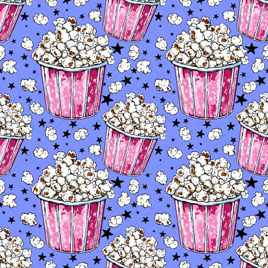 Popcorn And Stars Seamless
