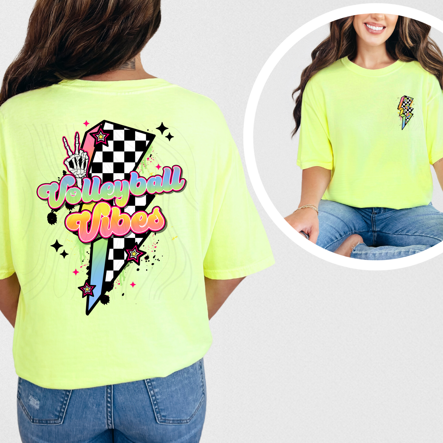 Volleyball Vibes Transfer ** TWO PART* SOLD SEPARATELY**