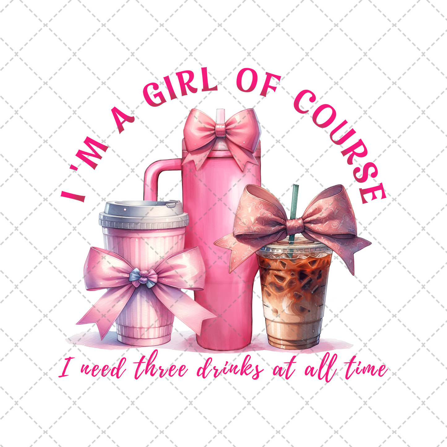 I Need Three Drinks Transfer