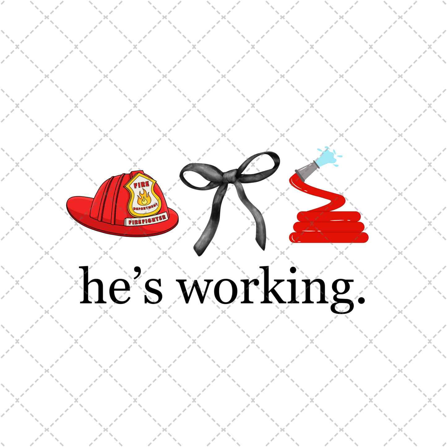 He's Working Firefighter Transfer