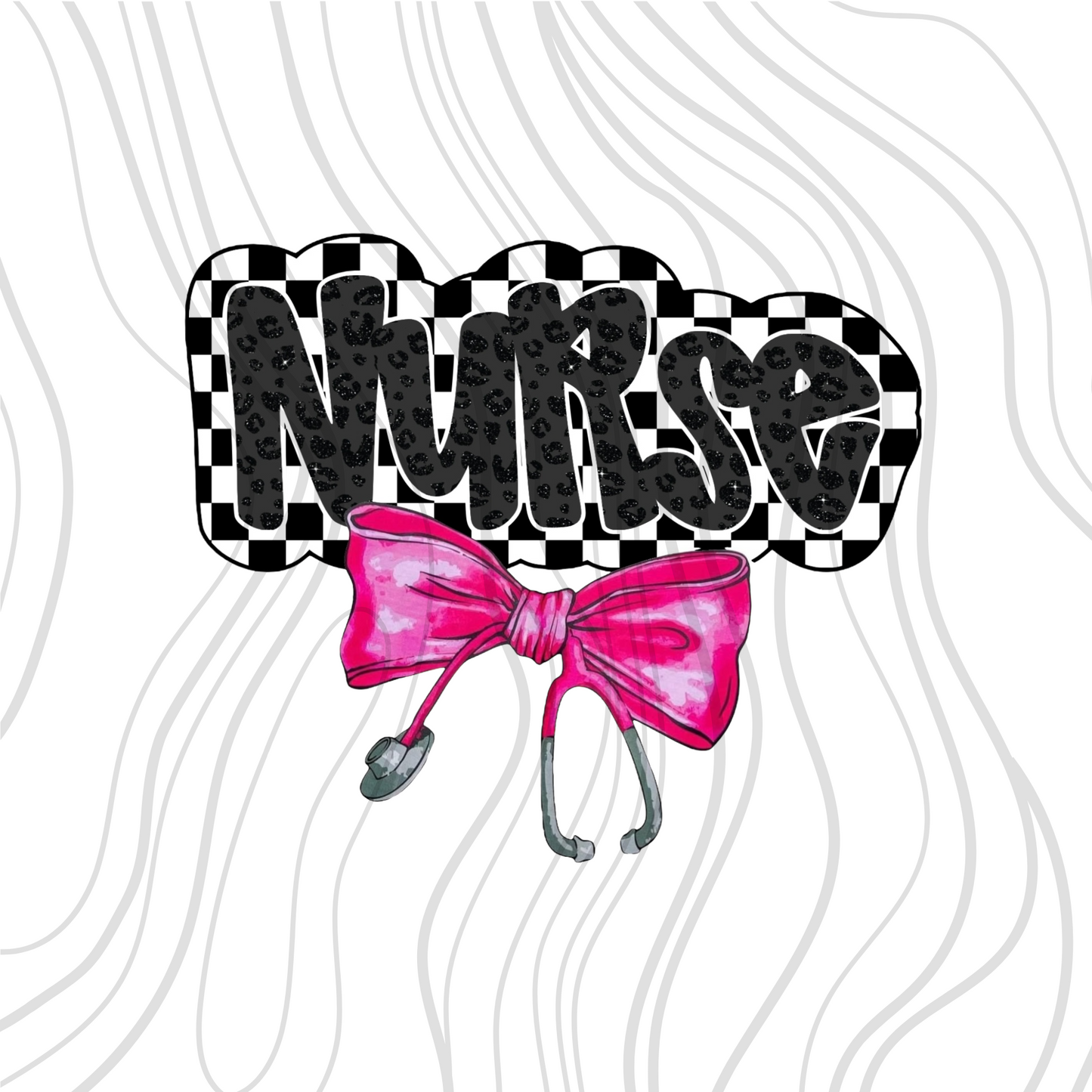 Nurse Checkered Coquette Transfer