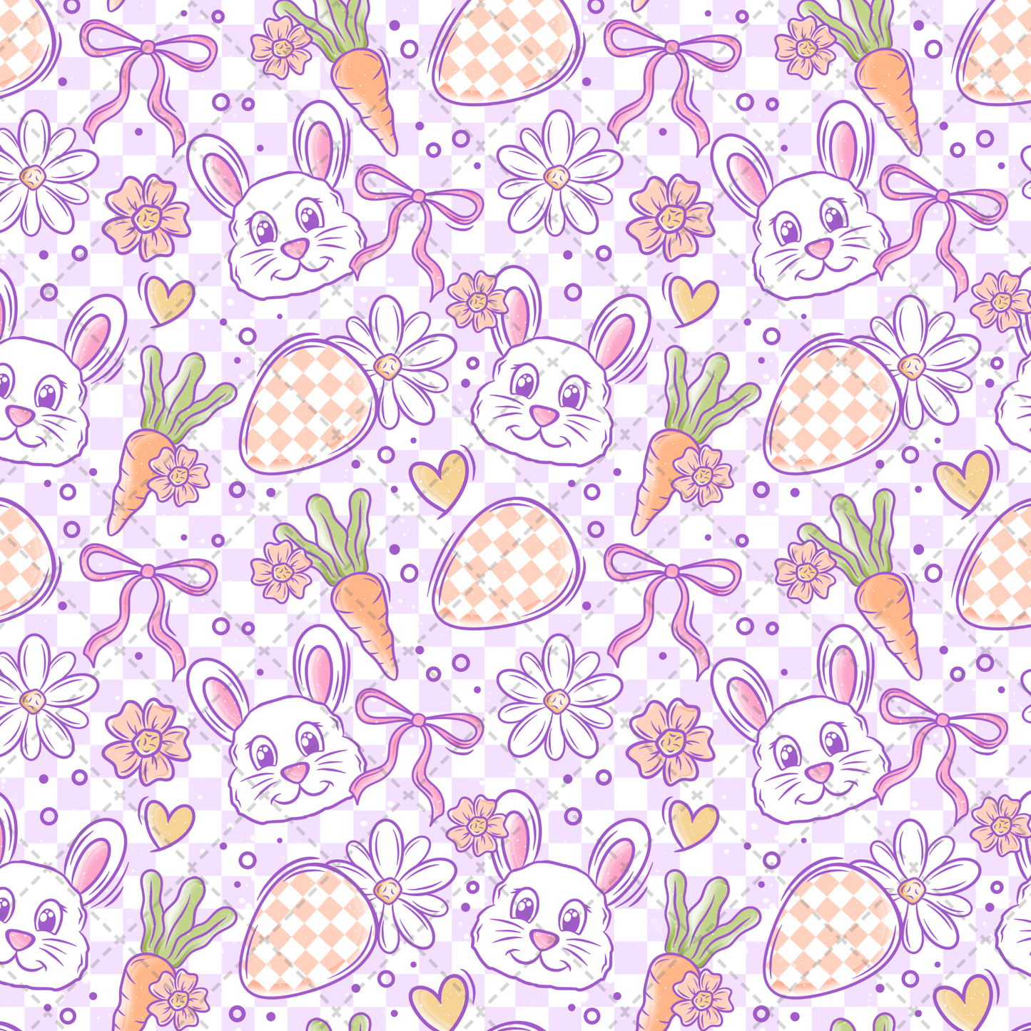 Pastel Bunny Seamless Transfer