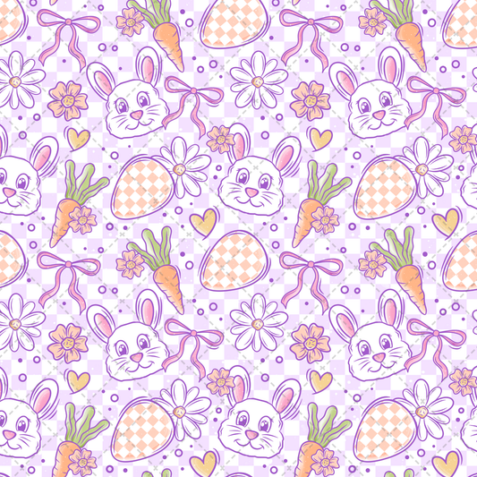 Pastel Bunny Seamless Transfer