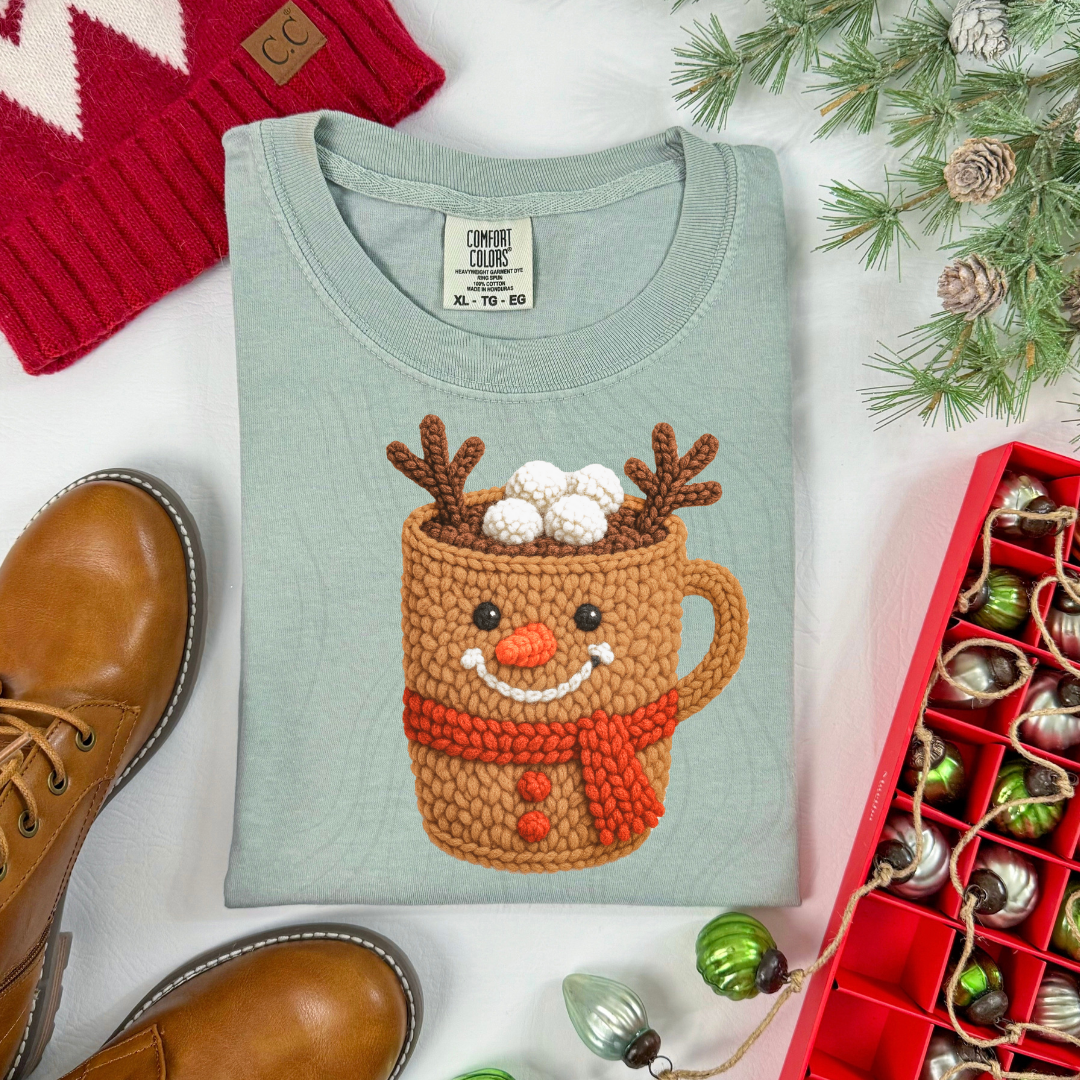 REINDEER CUP FAUX YARN TRANSFER