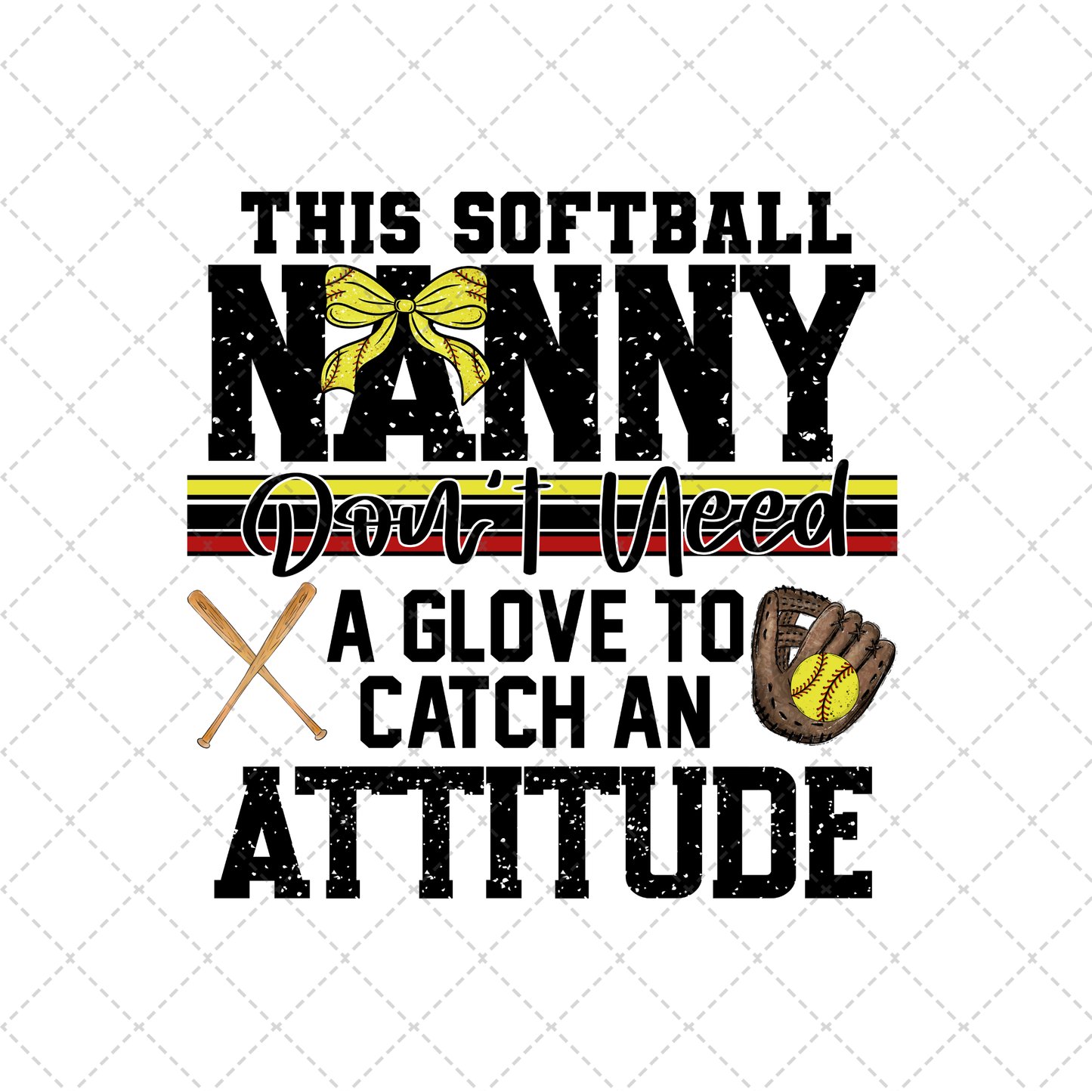 This Softball Nanny Transfer ** TWO PART* SOLD SEPARATELY**