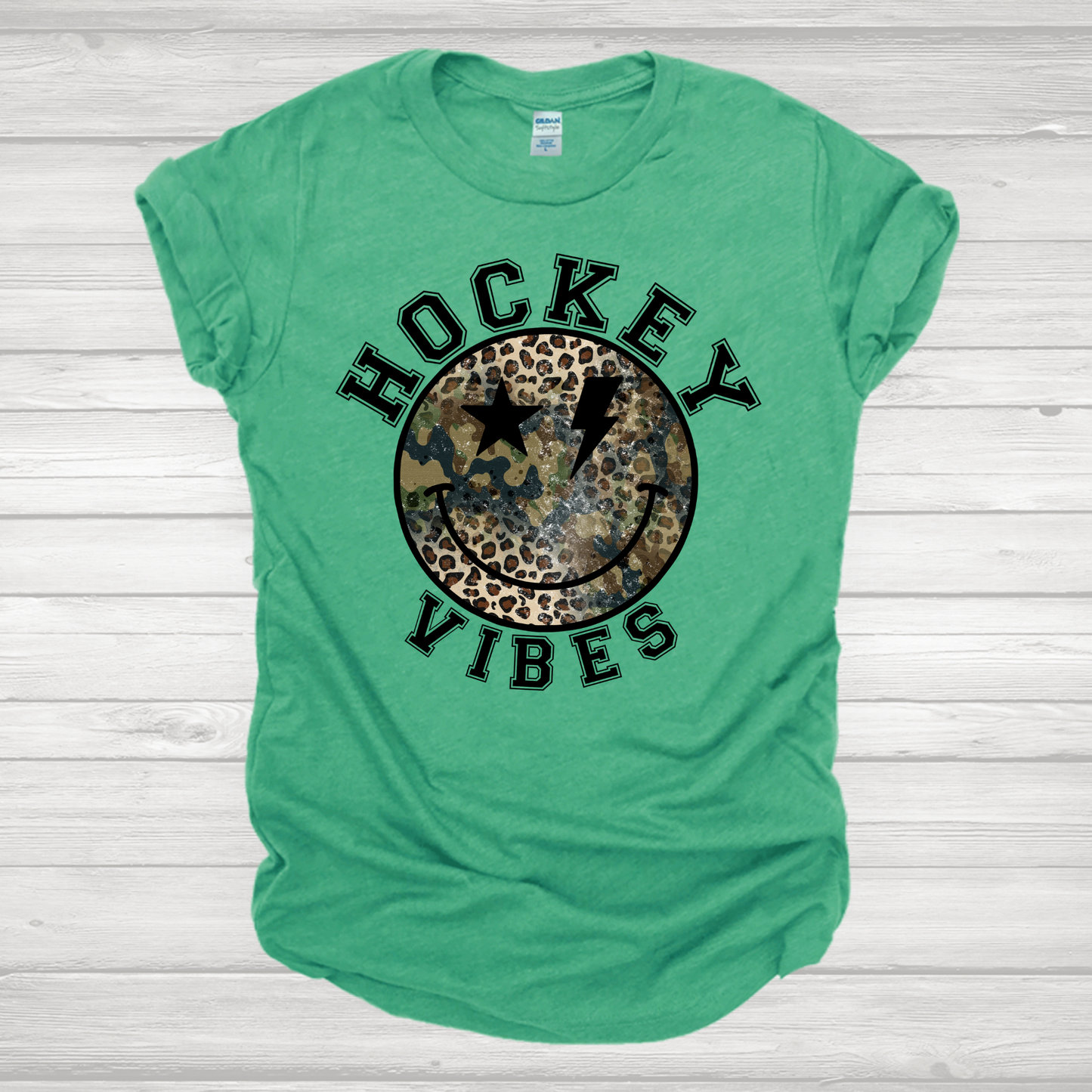 Hockey Vibes Smiley Transfer
