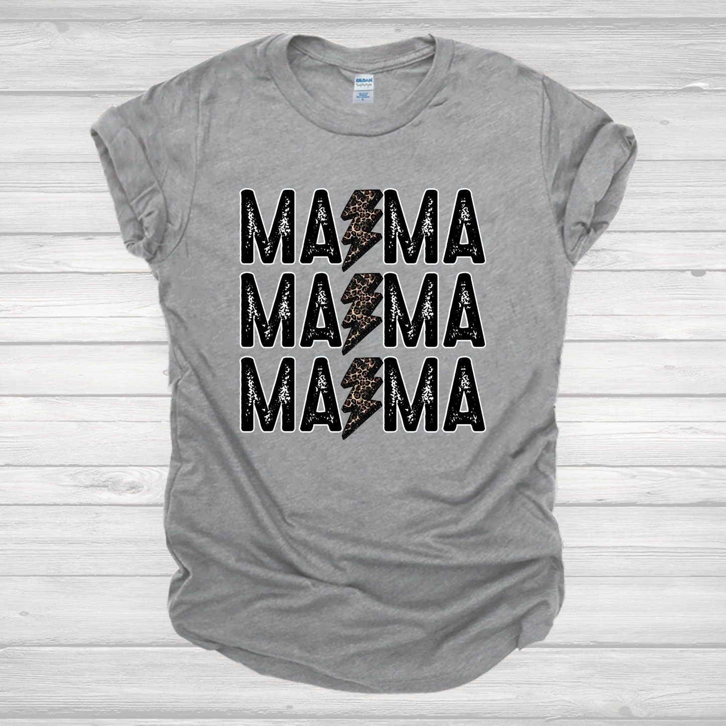 MAMA Bolt Distressed Transfer