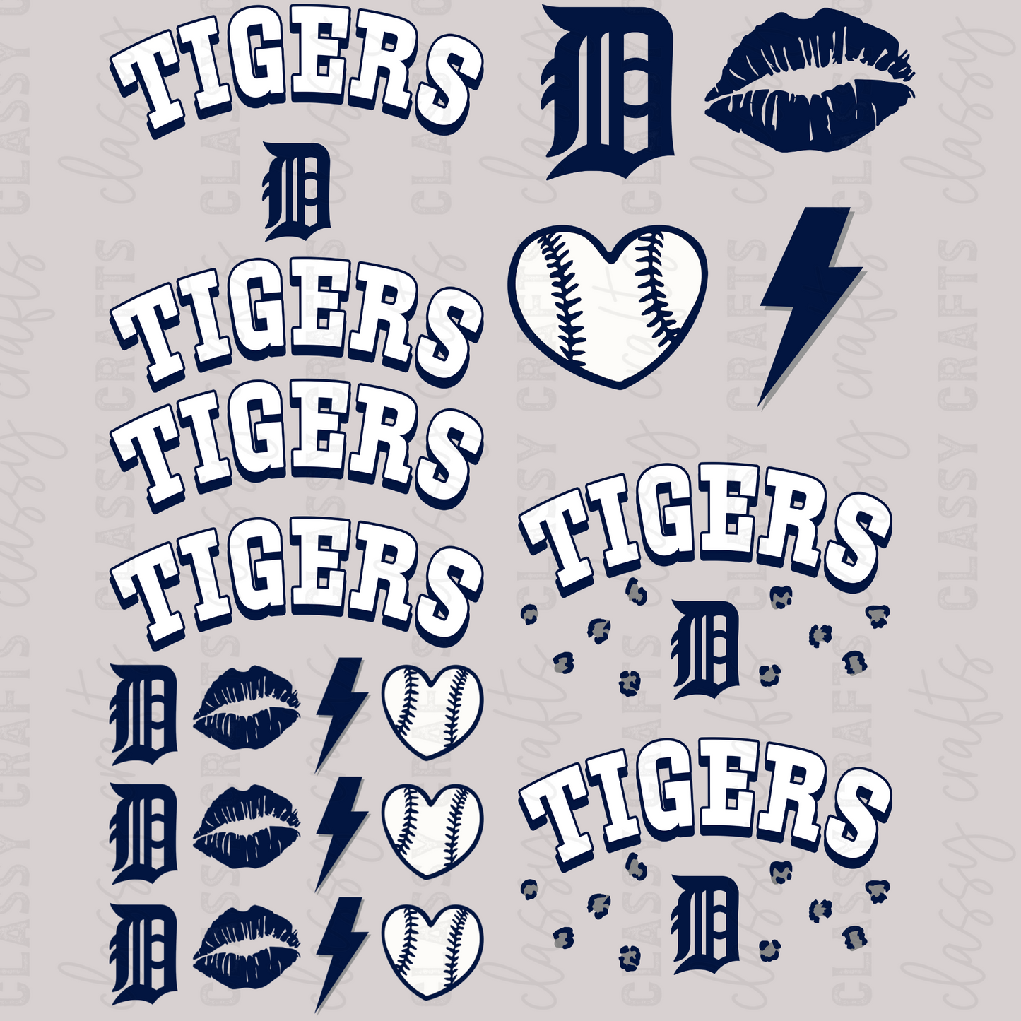 Tiger - 30x24 - MINI PREMADE GANG SHEET