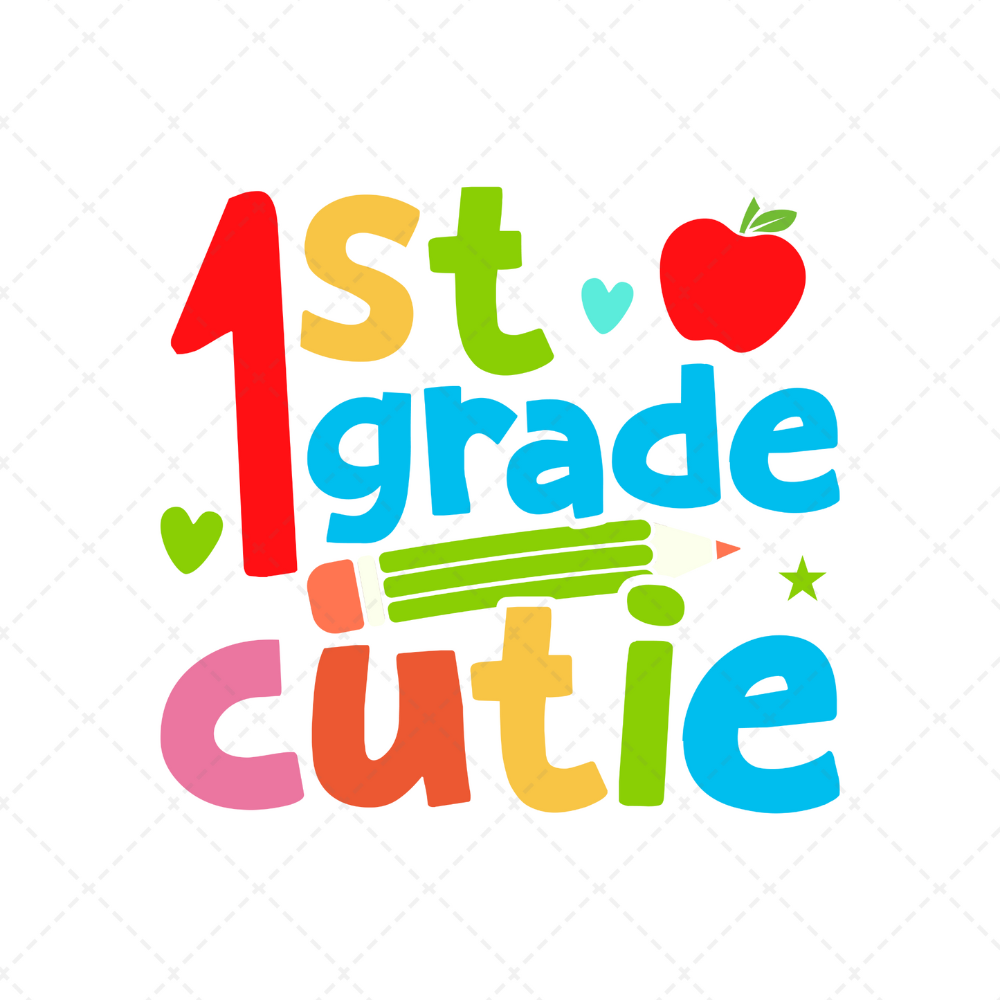 1st Grade Cutie Transfer