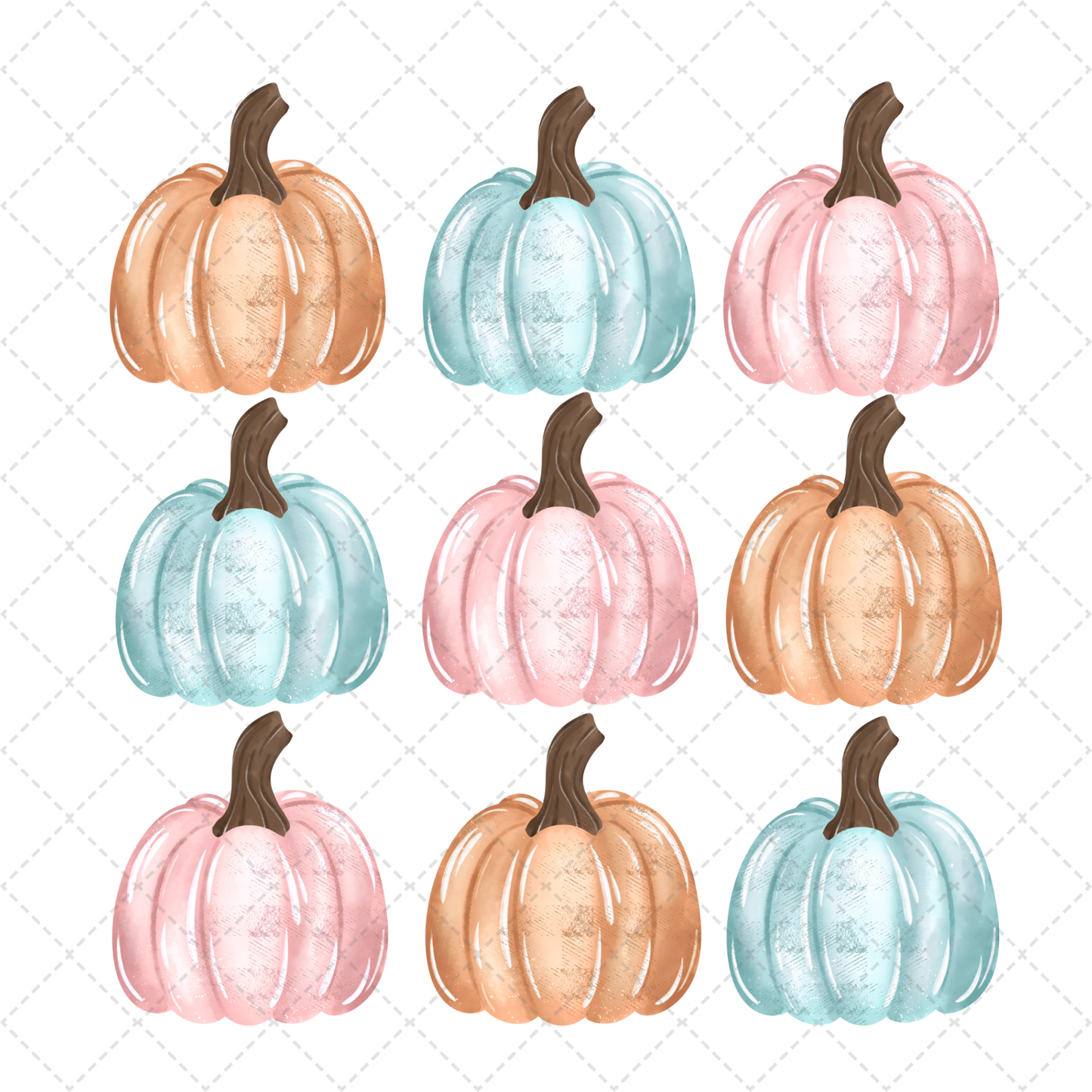Pastel Pumpkin Transfer