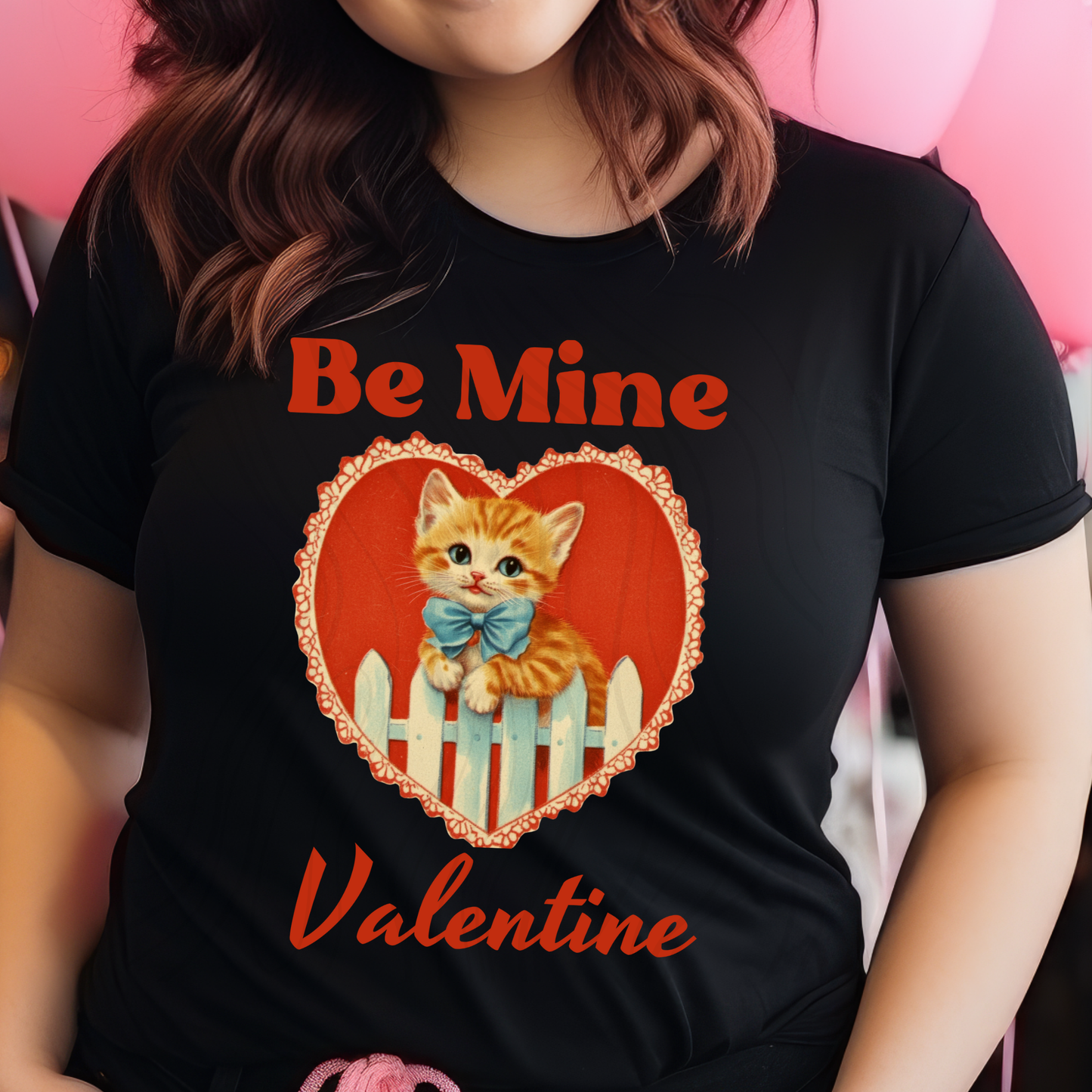 Vintage Cat Valentine Transfer