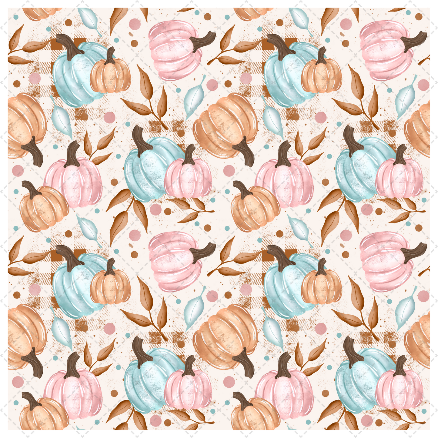 Pastel Pumpkin Tumbler Transfer