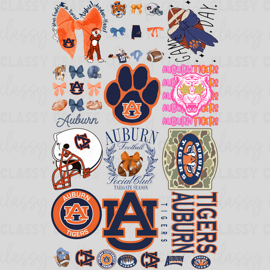 AL.Tigers Football - 30x48 -PREMADE GANG SHEET
