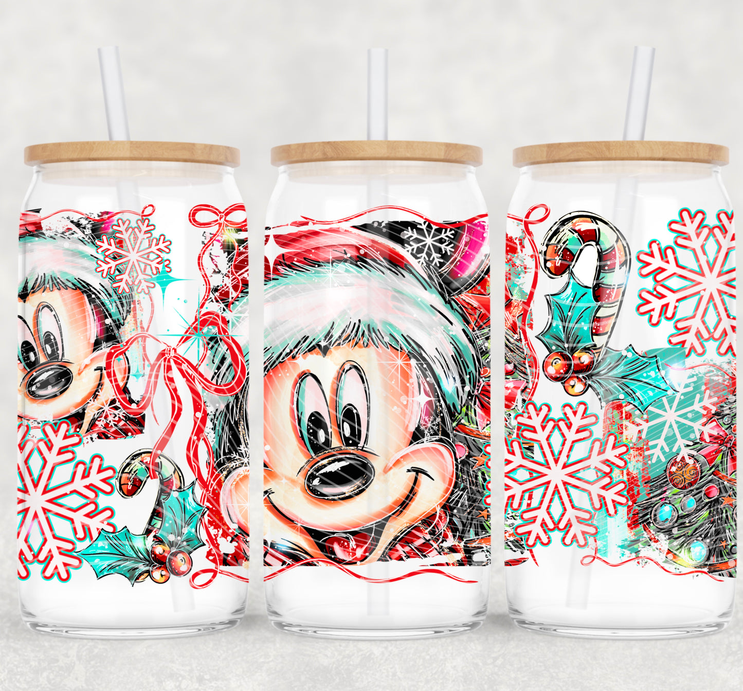 CHRISTMAS BOY MOUSE SEAMLESS TRANSFER