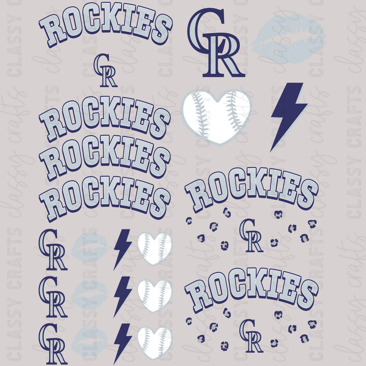 Rockies - 30x24 - MINI PREMADE GANG SHEET