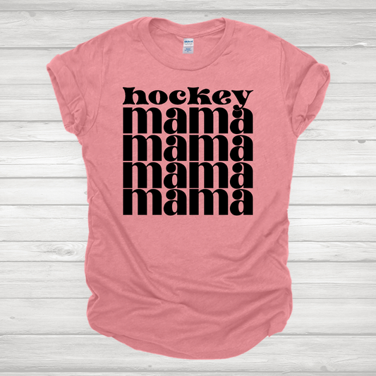 Hockey Mama Retro Transfer