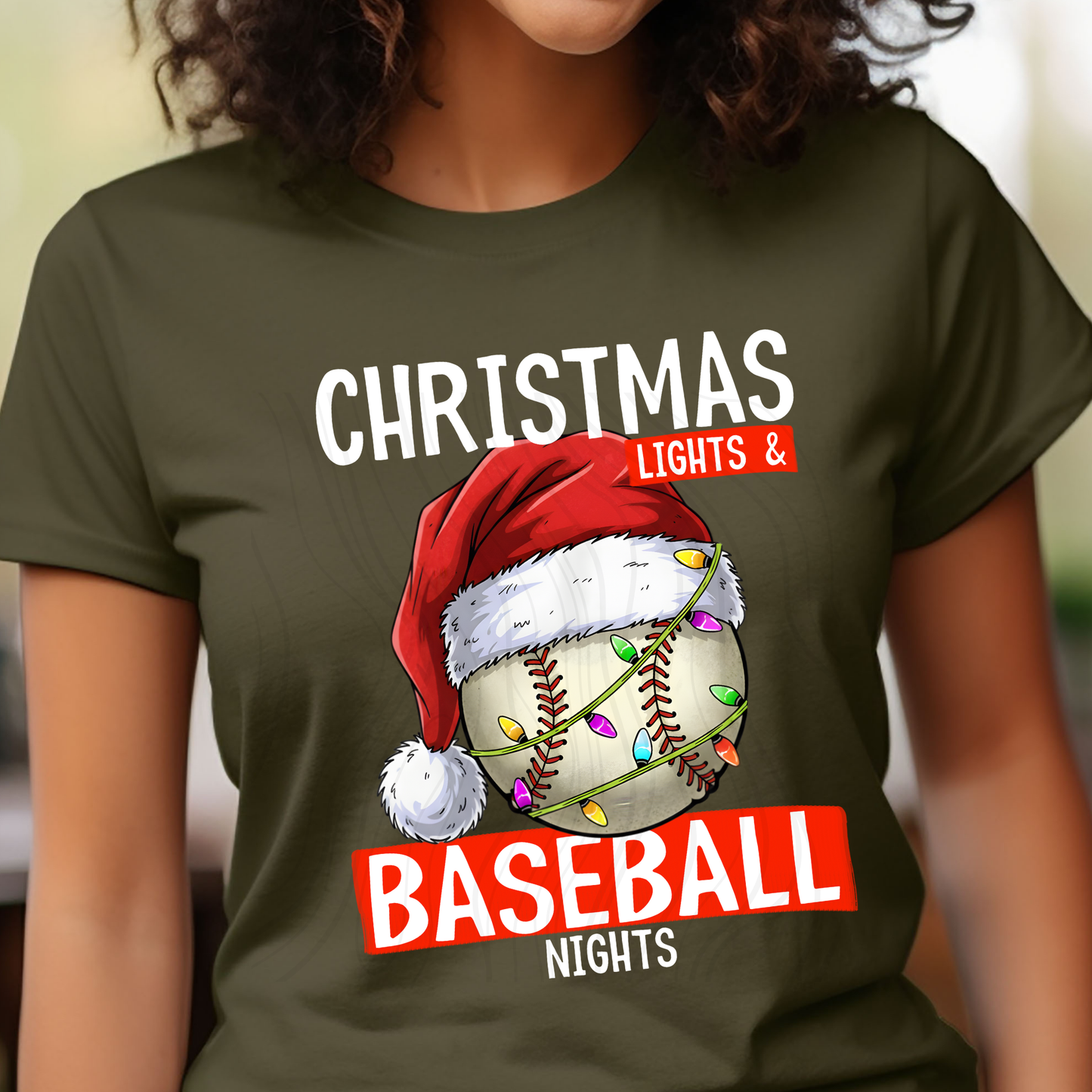 CHRISTMAS BASEBALL NIGHTS TRANSFER**SOLD SEPARATLEY**