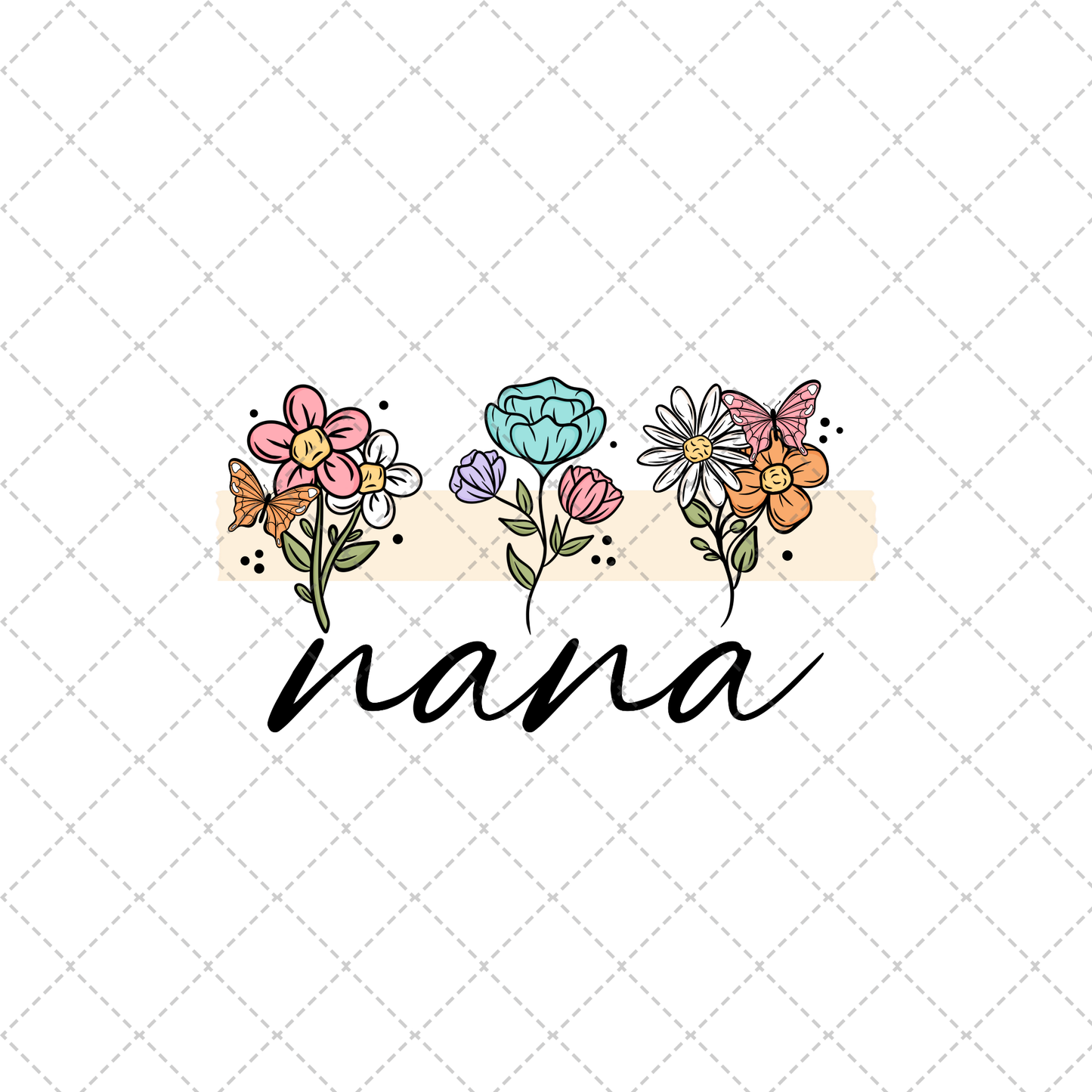 Nana Floral Transfer