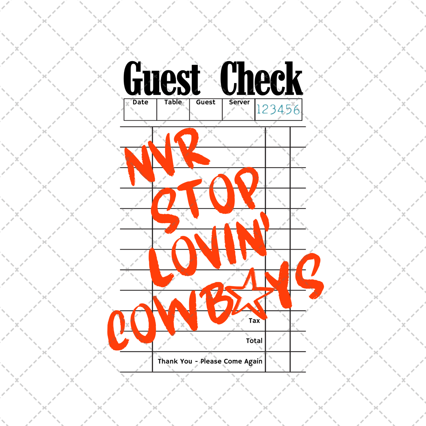 NVR Stop Lovin Cowboys Transfer