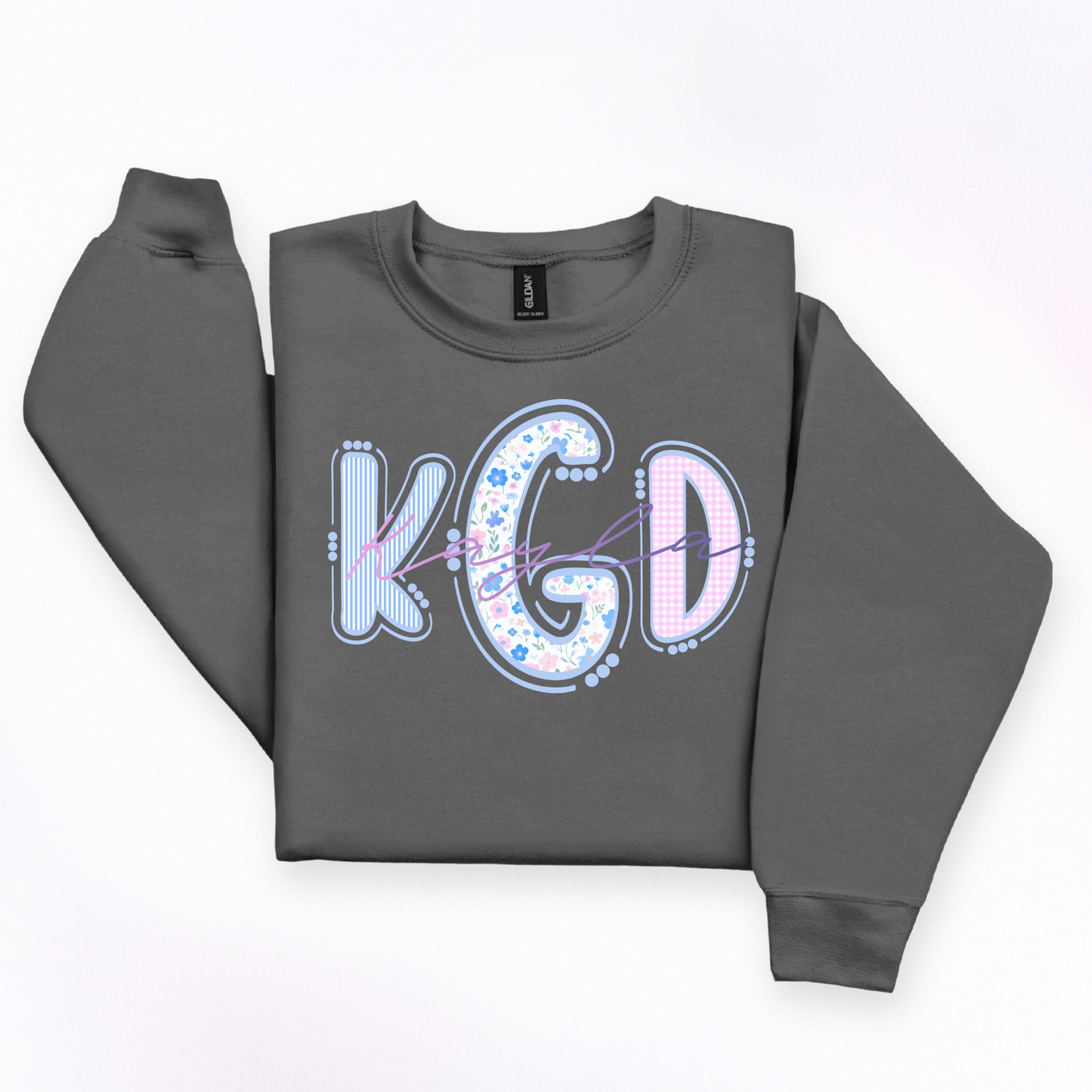 Preppy Grandmillennial - Custom Monogram Transfer