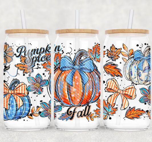 Pumpkin Spice Libbey Wrap 16 Oz Transfer