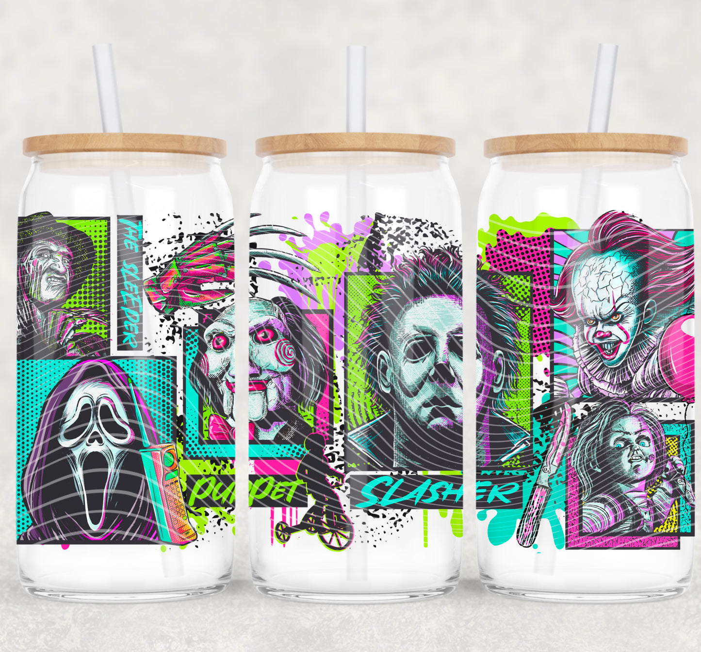Horror Squad 16oz Libbey Wrap