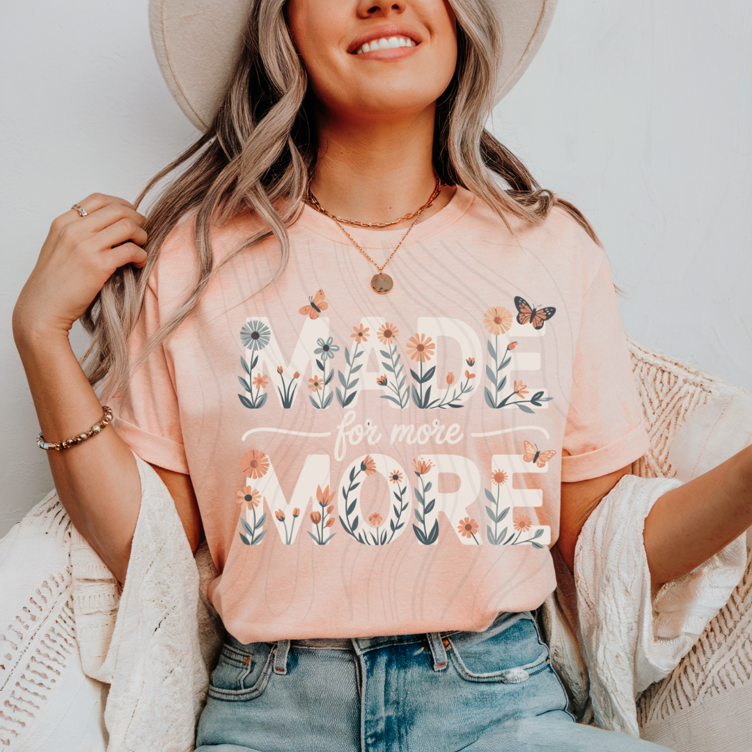 Made For More Floral & Butterflies Transfer