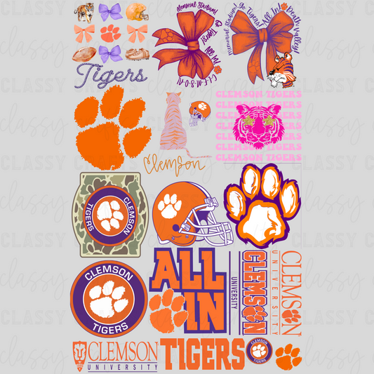 SC.Tigers Football - 30x48 -PREMADE GANG SHEET