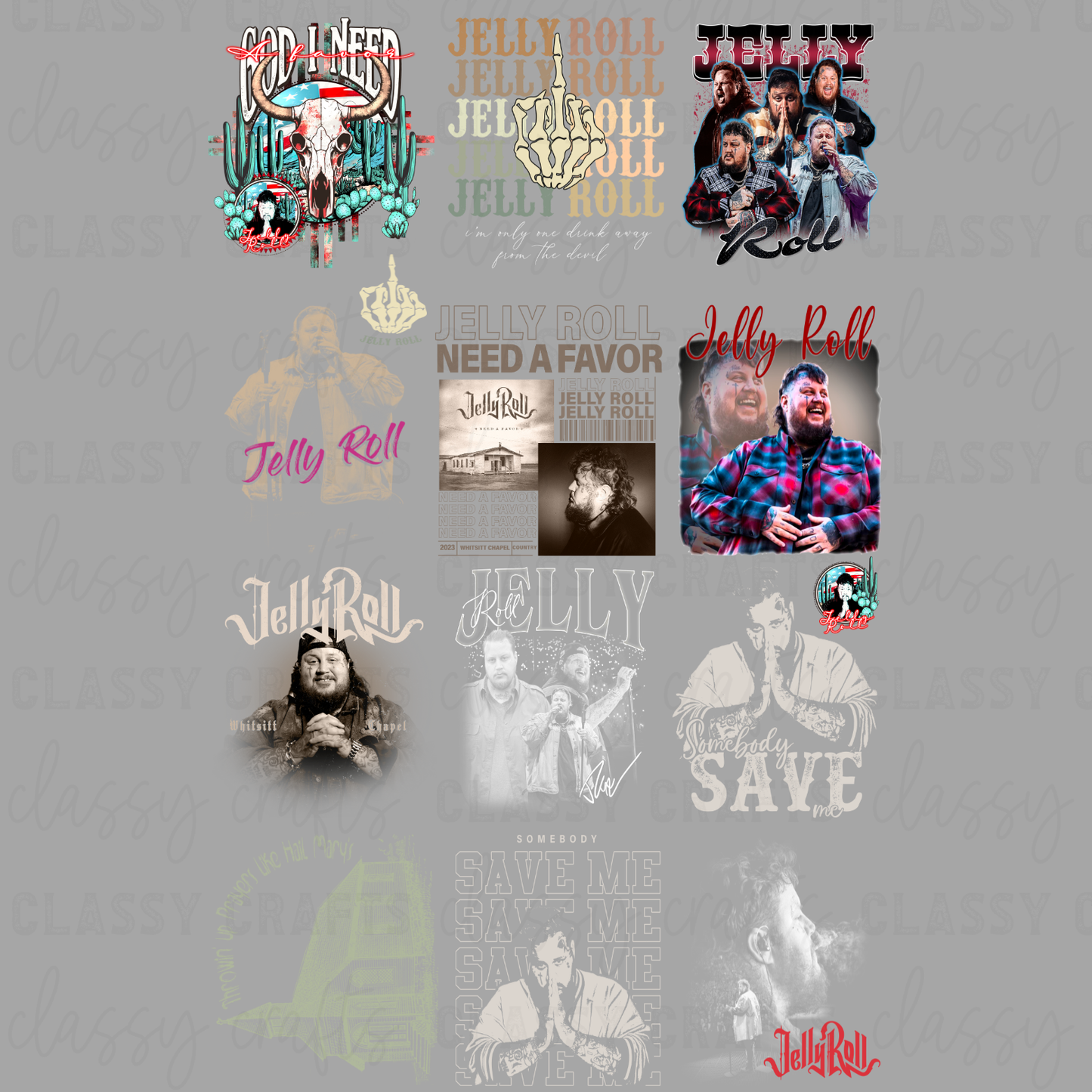 Throwin' up Prayers like Hail Mary's 30x48 - PREMADE GANG SHEET