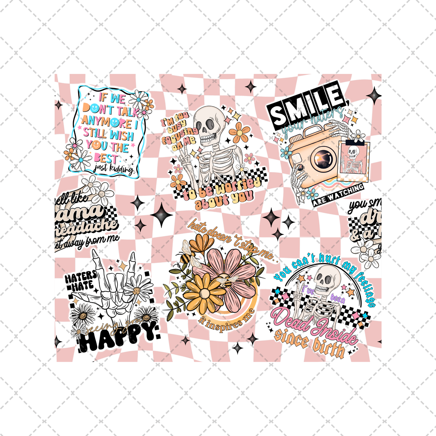 Snarky Collage Tumbler Wrap