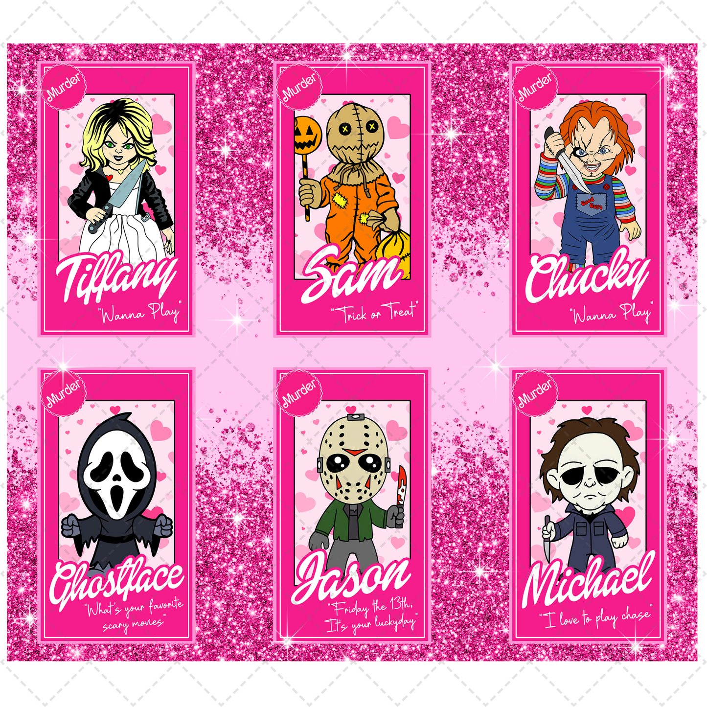 Spooky Barb Tumbler Transfer