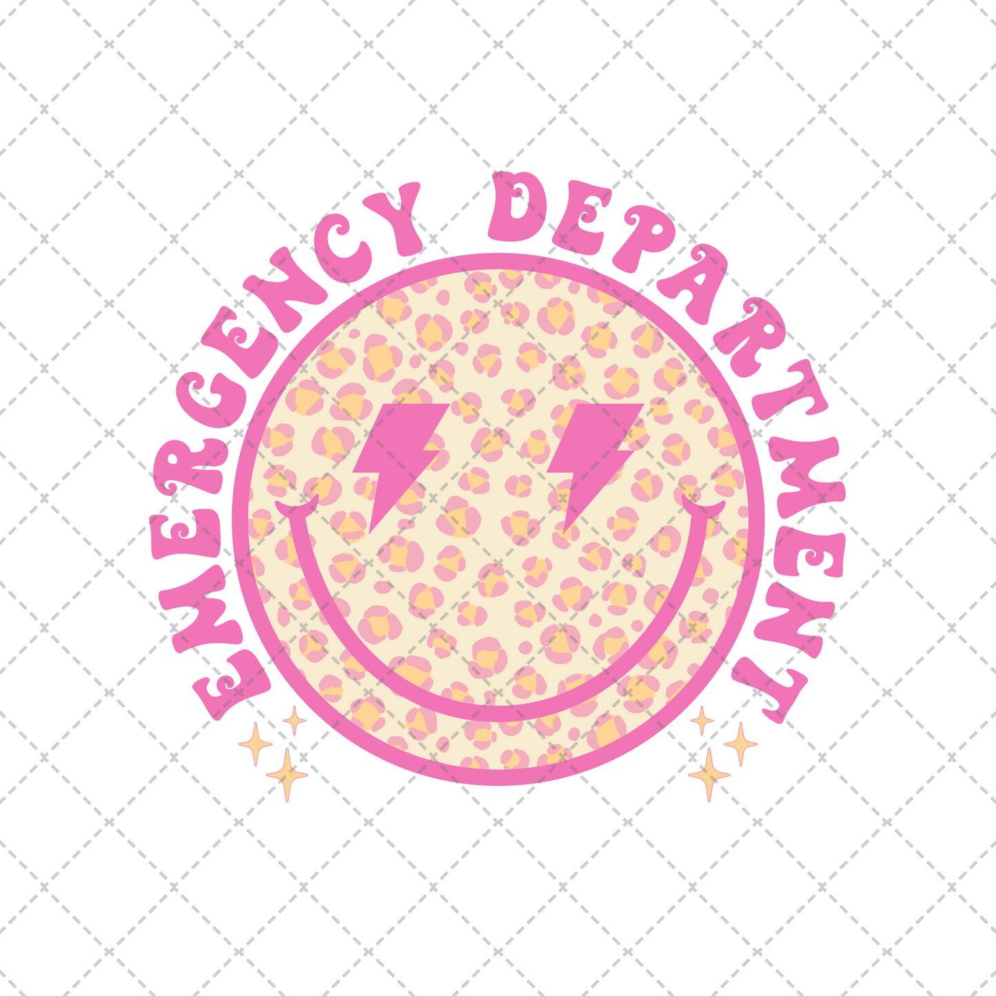 ER Leopard Smiley Transfer