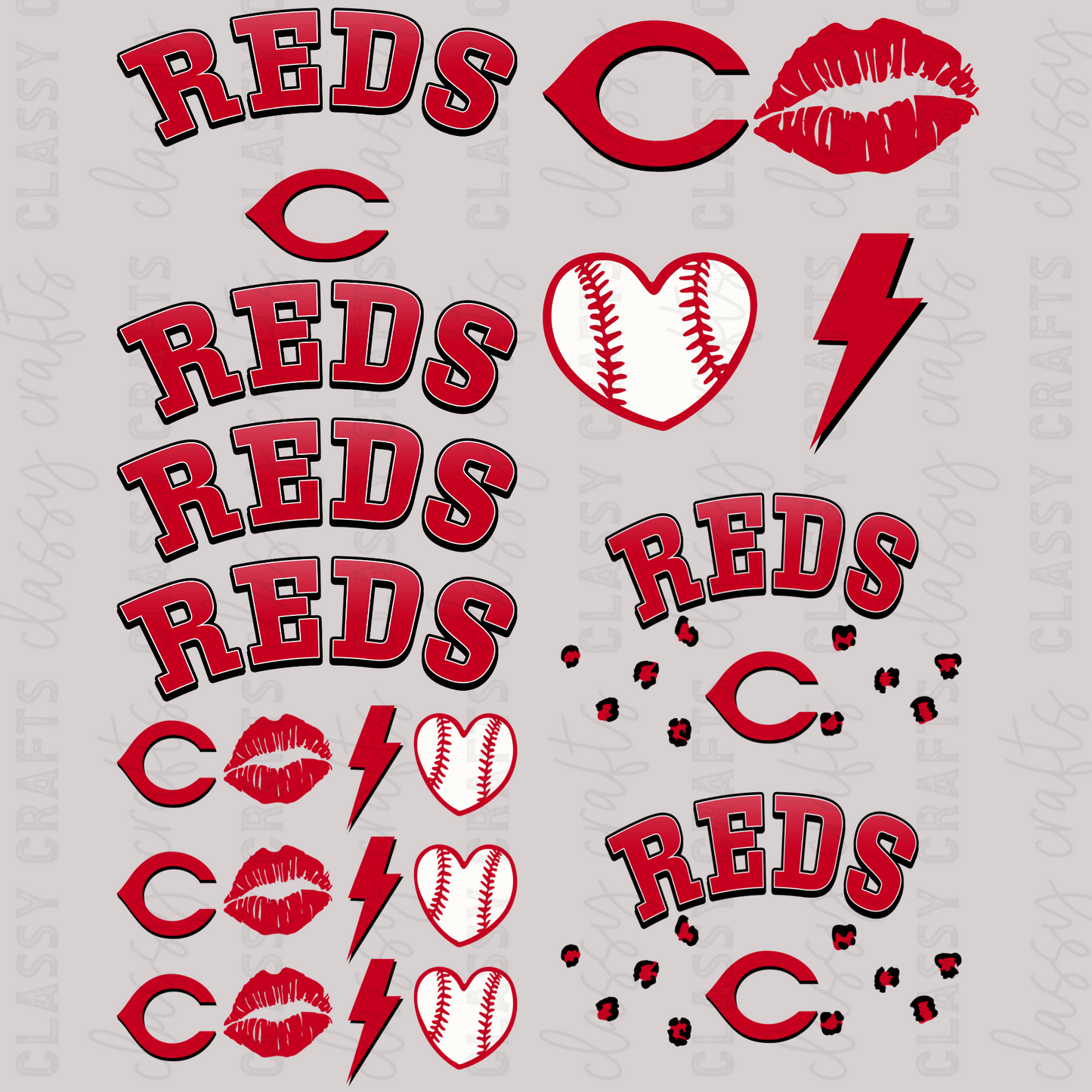 Reds - 30x24 - MINI PREMADE GANG SHEET