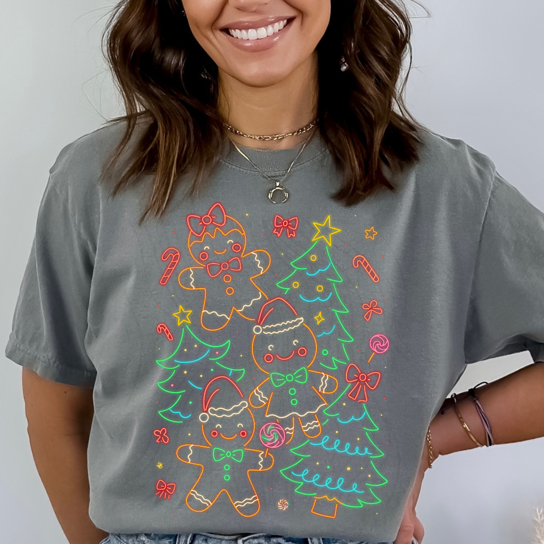 Neon Gingerbread Transfer