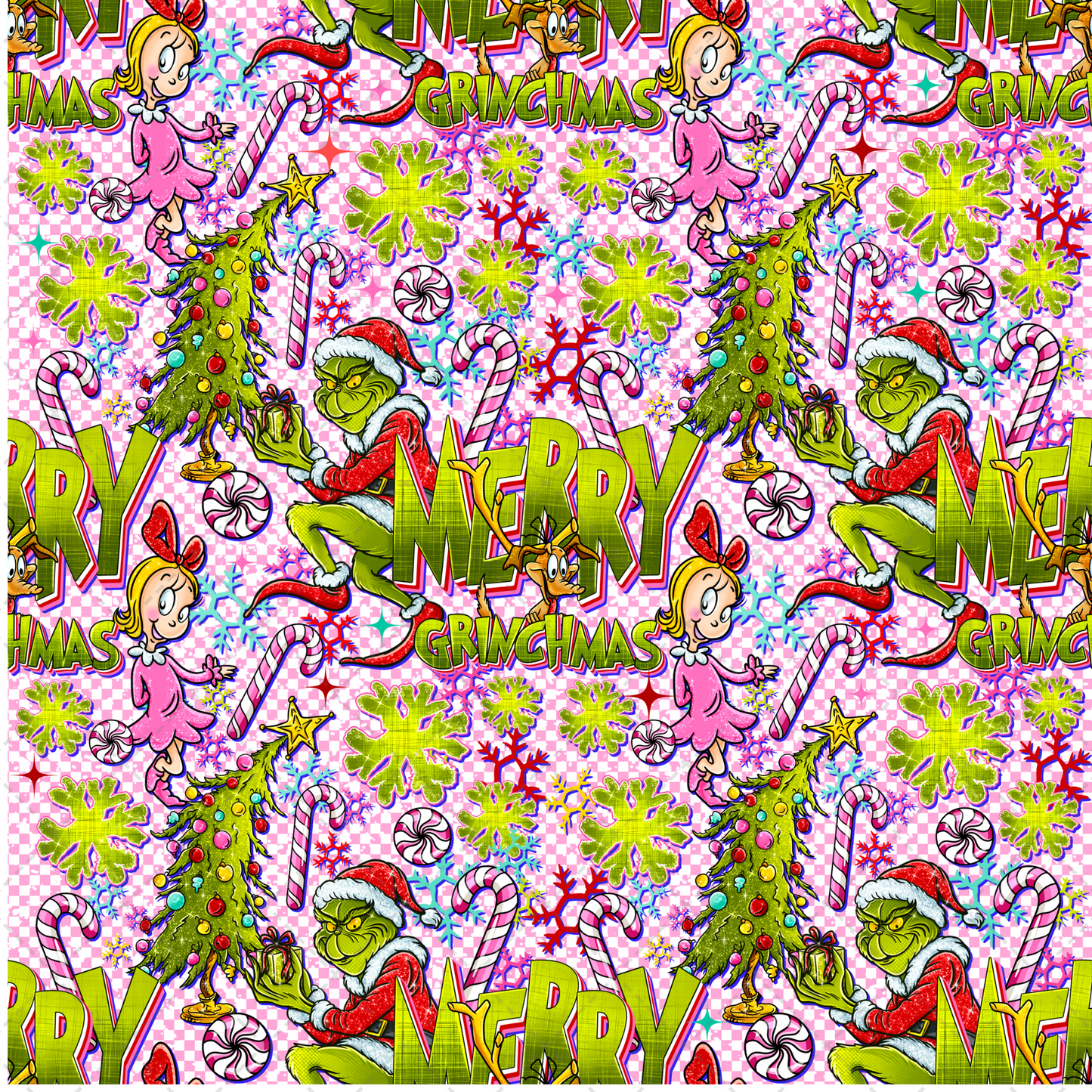 Pink Merry Seamless Transfer