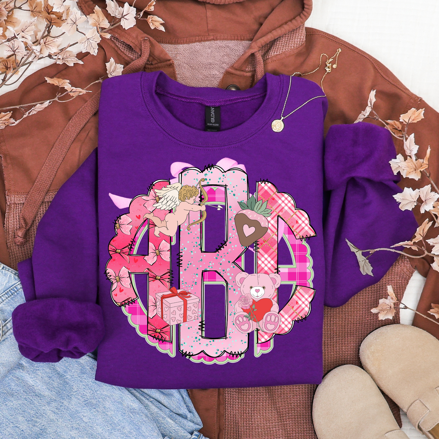 Sweet Valentines- Custom Monogram Transfer