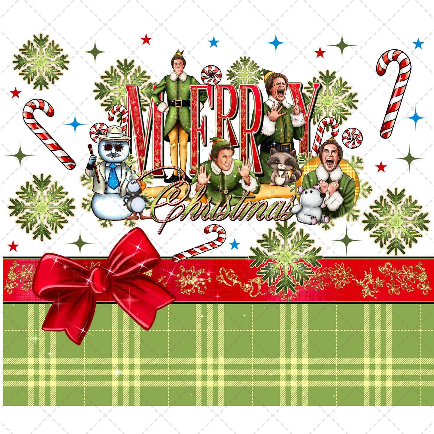 Buddy Christmas Tumbler Transfer