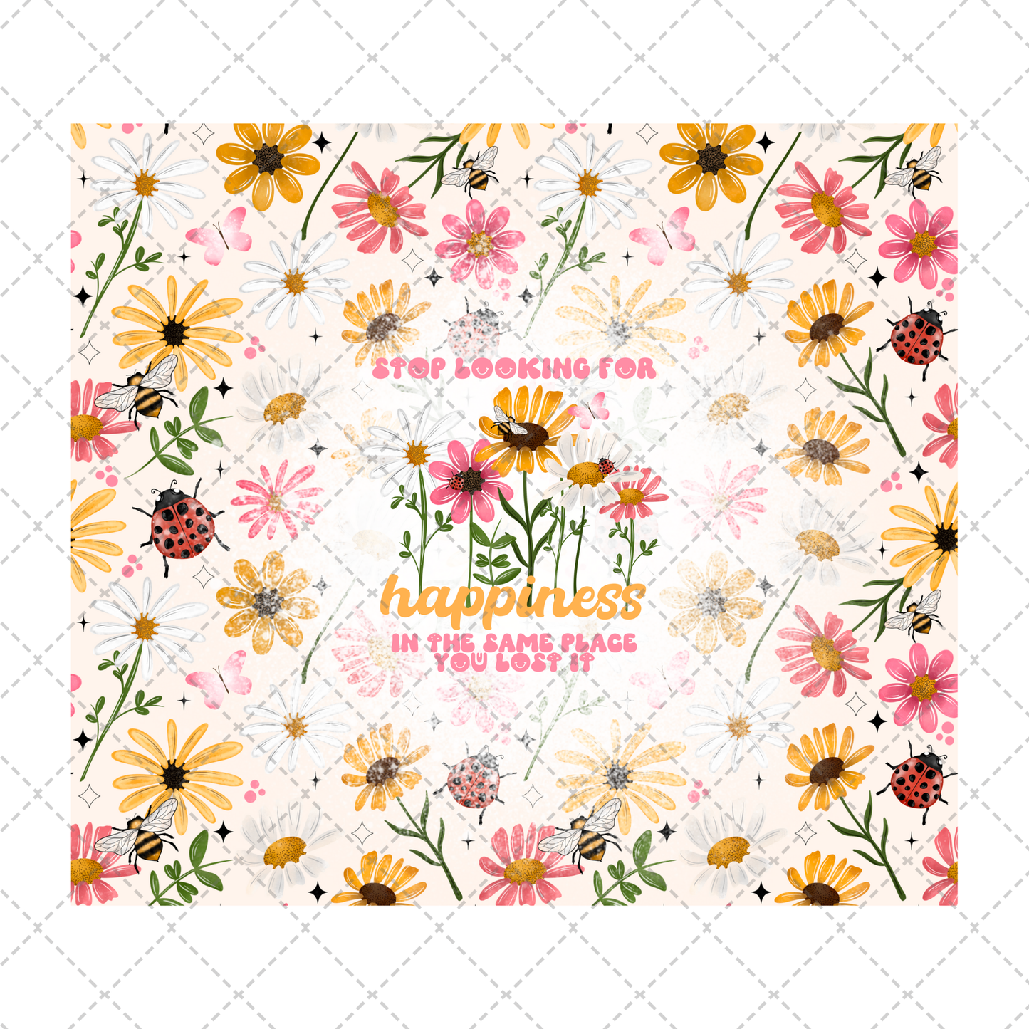 Wildflower Happiness Tumbler Wrap