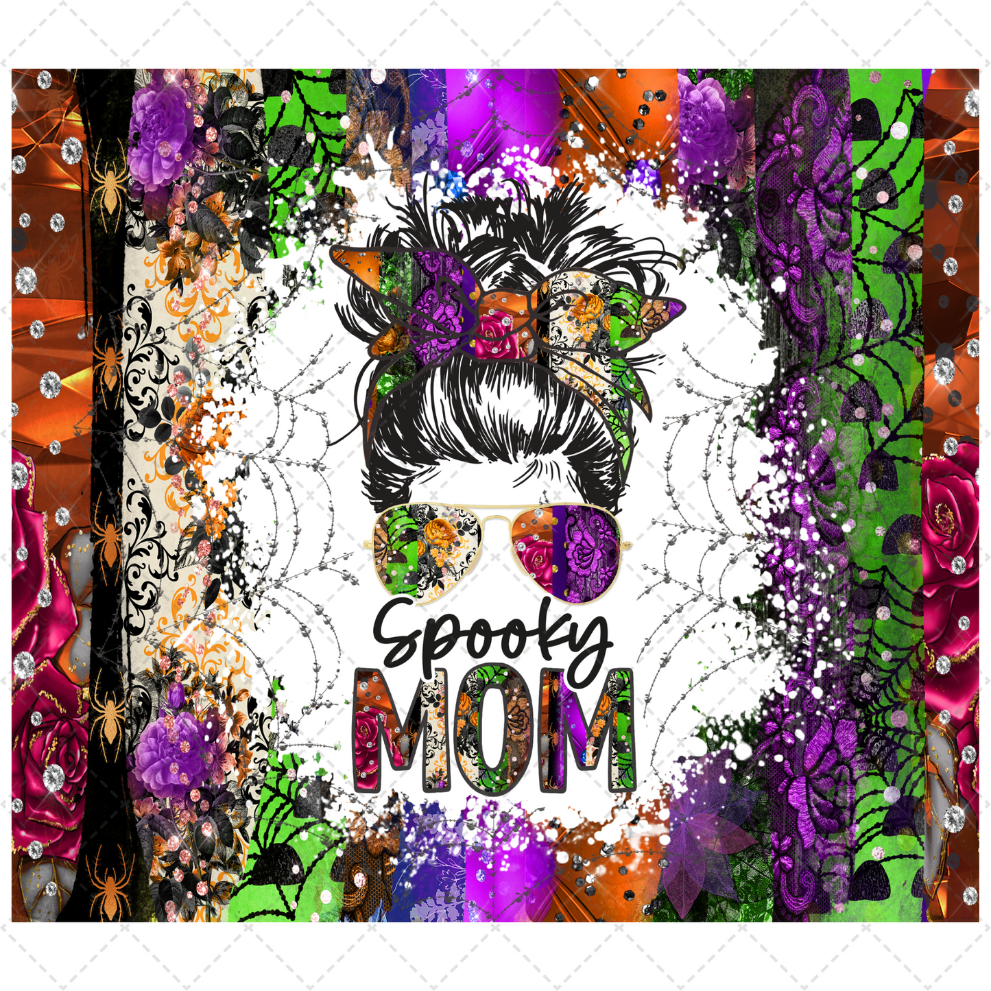 Spooky Mom Tumbler Transfer
