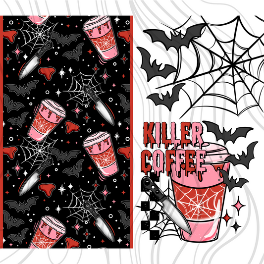 Killer Coffee Tumbler Wrap