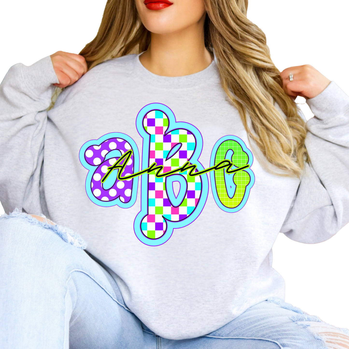 Neon Wild Thing - Custom Monogram Transfer