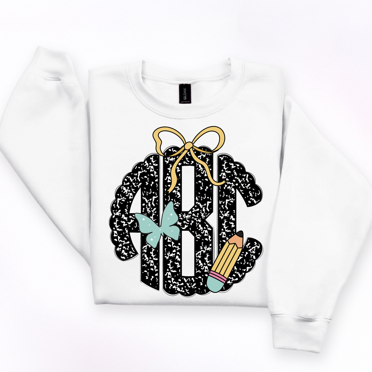 Coquette Notebook - Custom Monogram Transfer