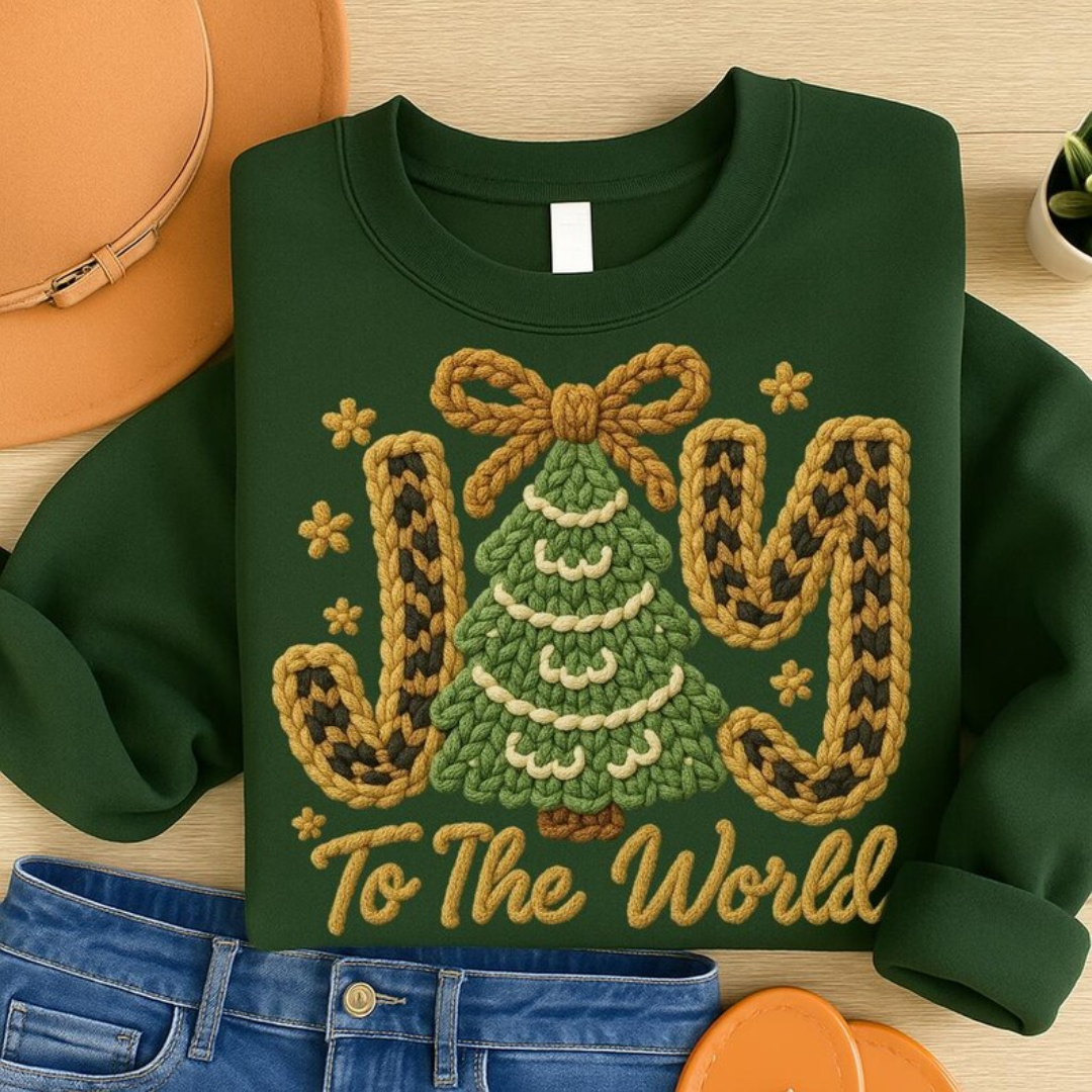 JOY TO THE WORLD FAUX YARN TRANSFER