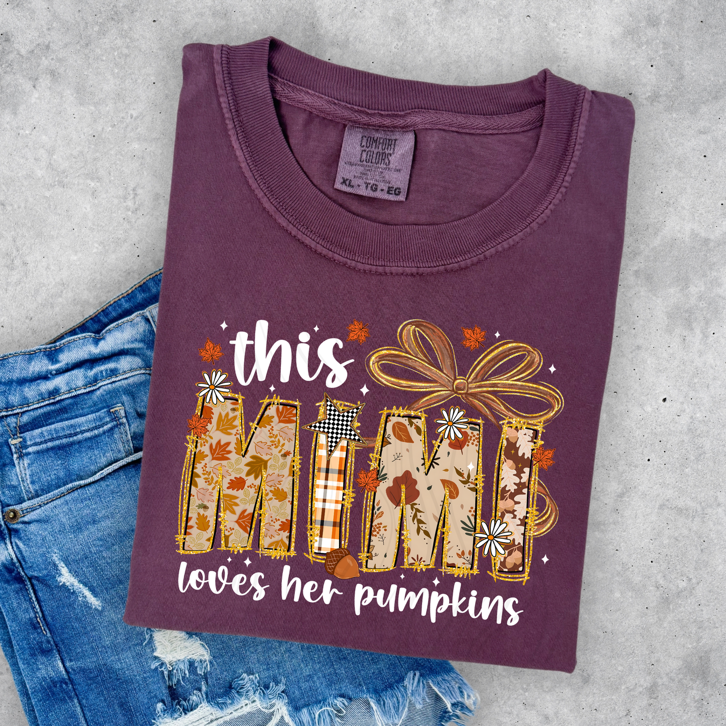 This Mimi Loves Her Pumpkins Transfer