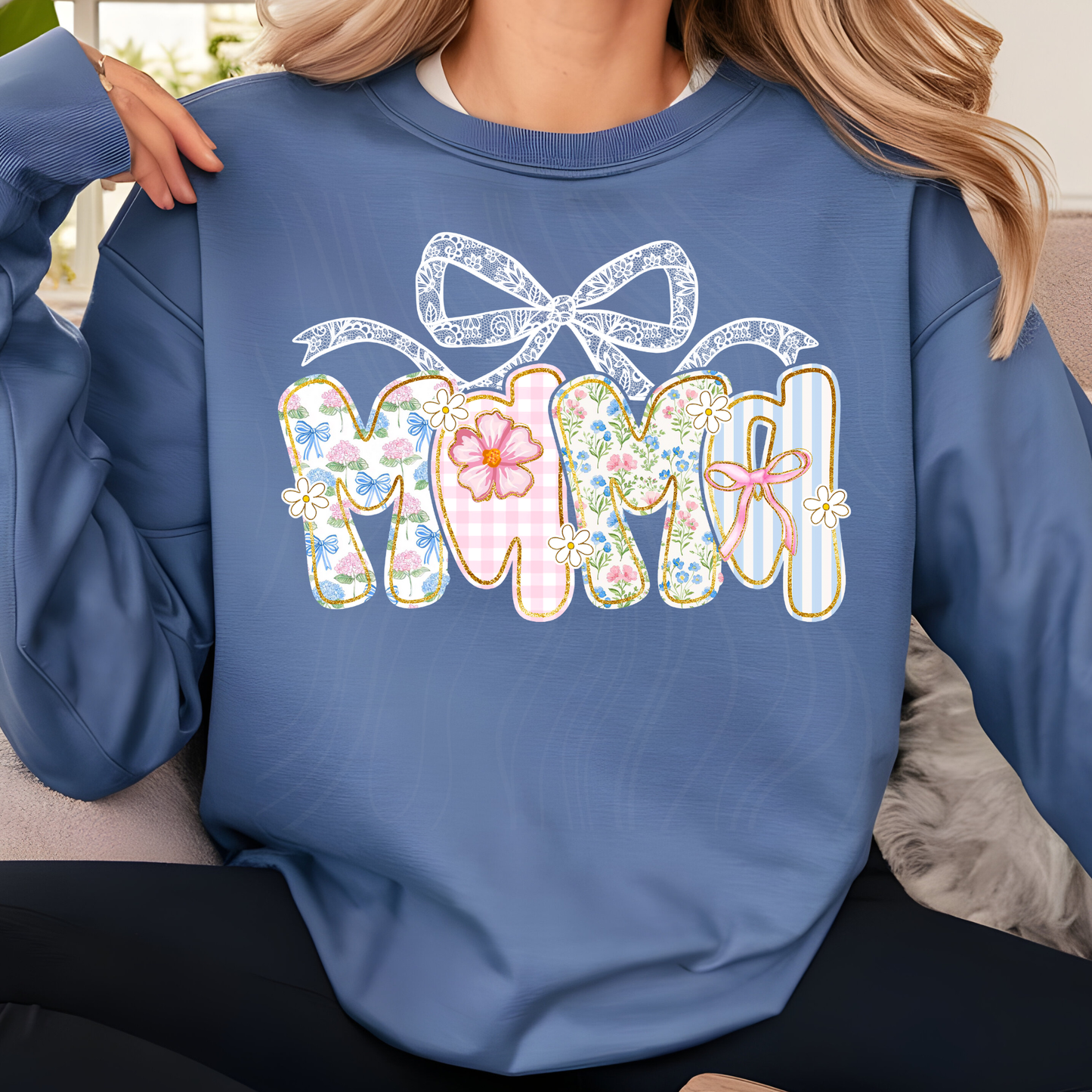 Floral Checked Coquette Family Title Transfer **SOLD SEPARATELY**