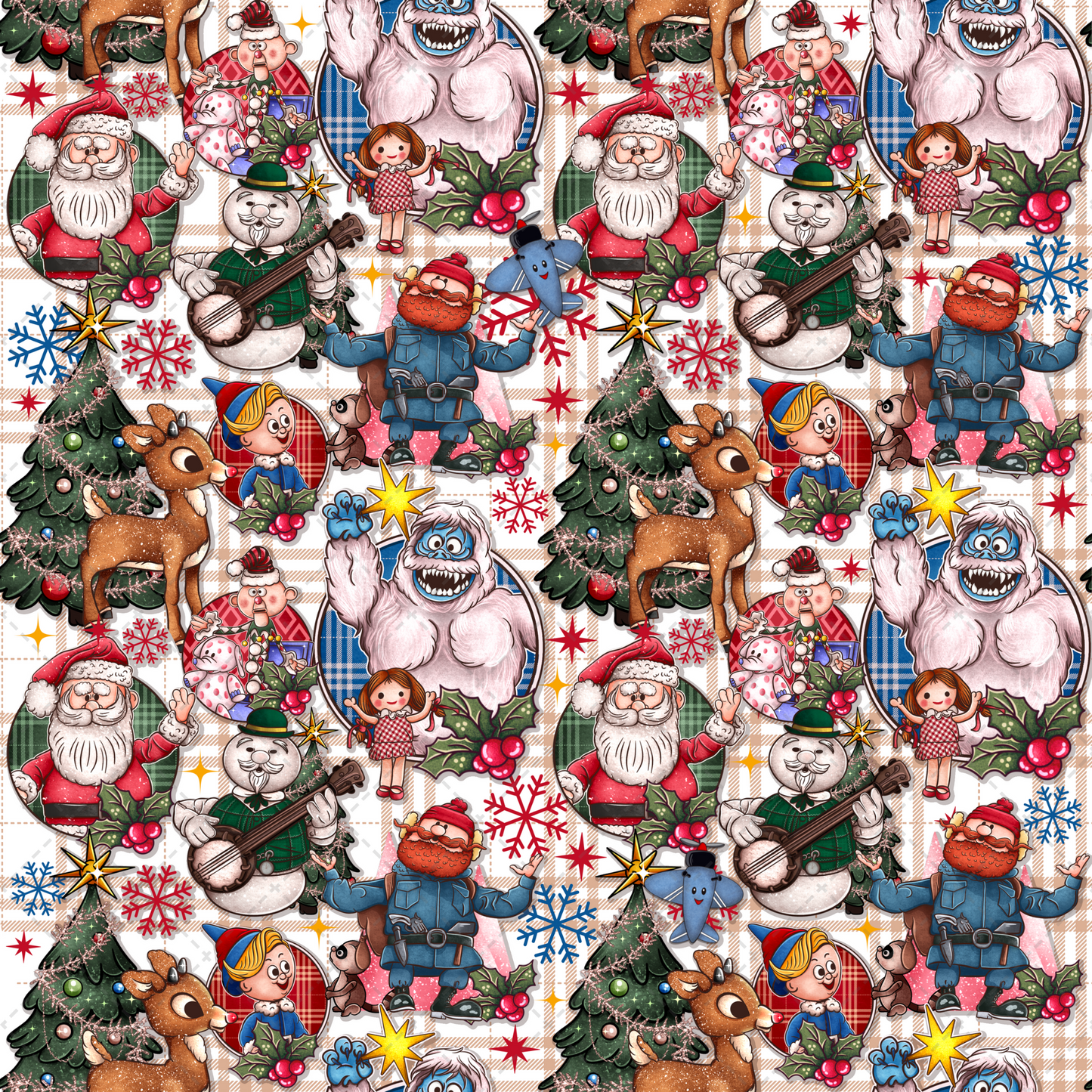 Rudolph Seamless Tumbler Wrap