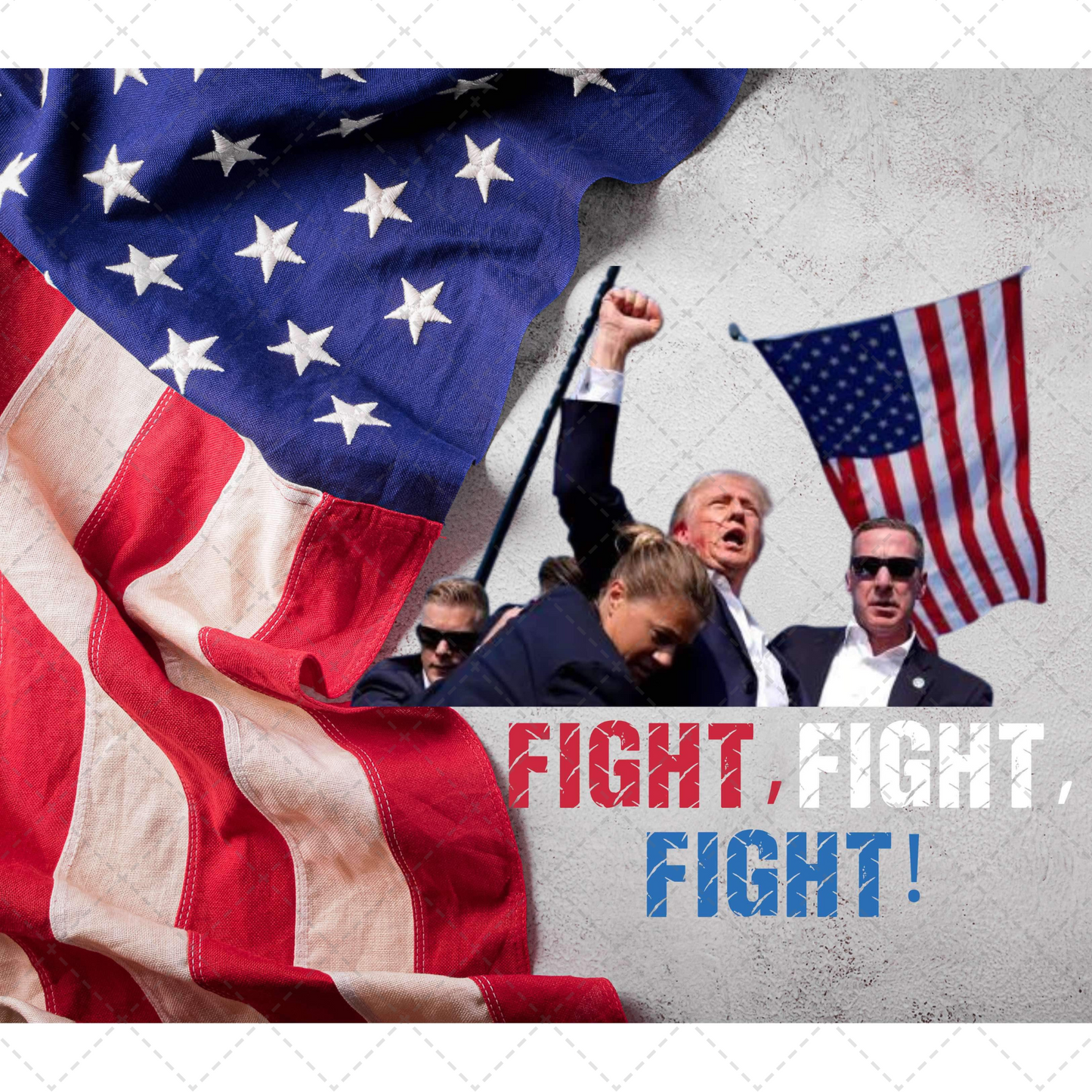 Fight Fight Fight Tumbler Transfer