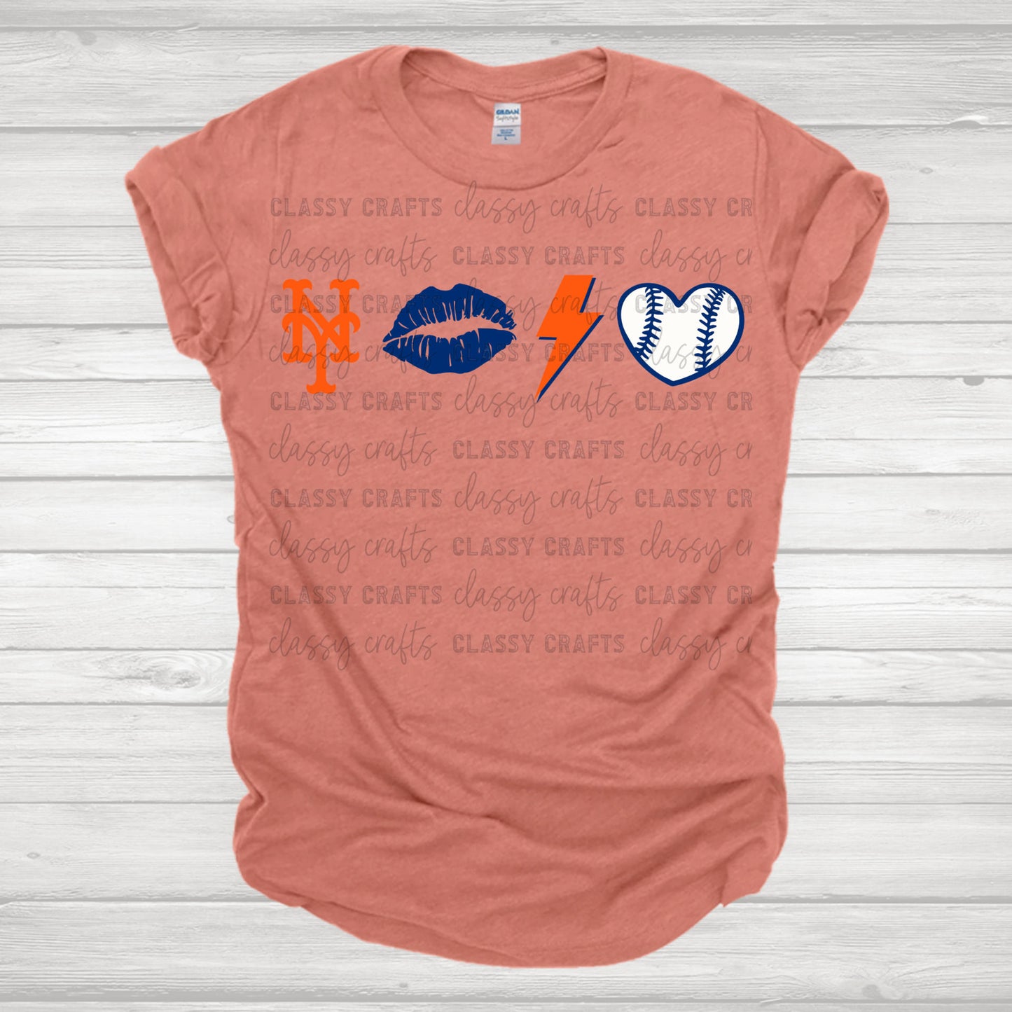 NY Baseball Retro Transfer