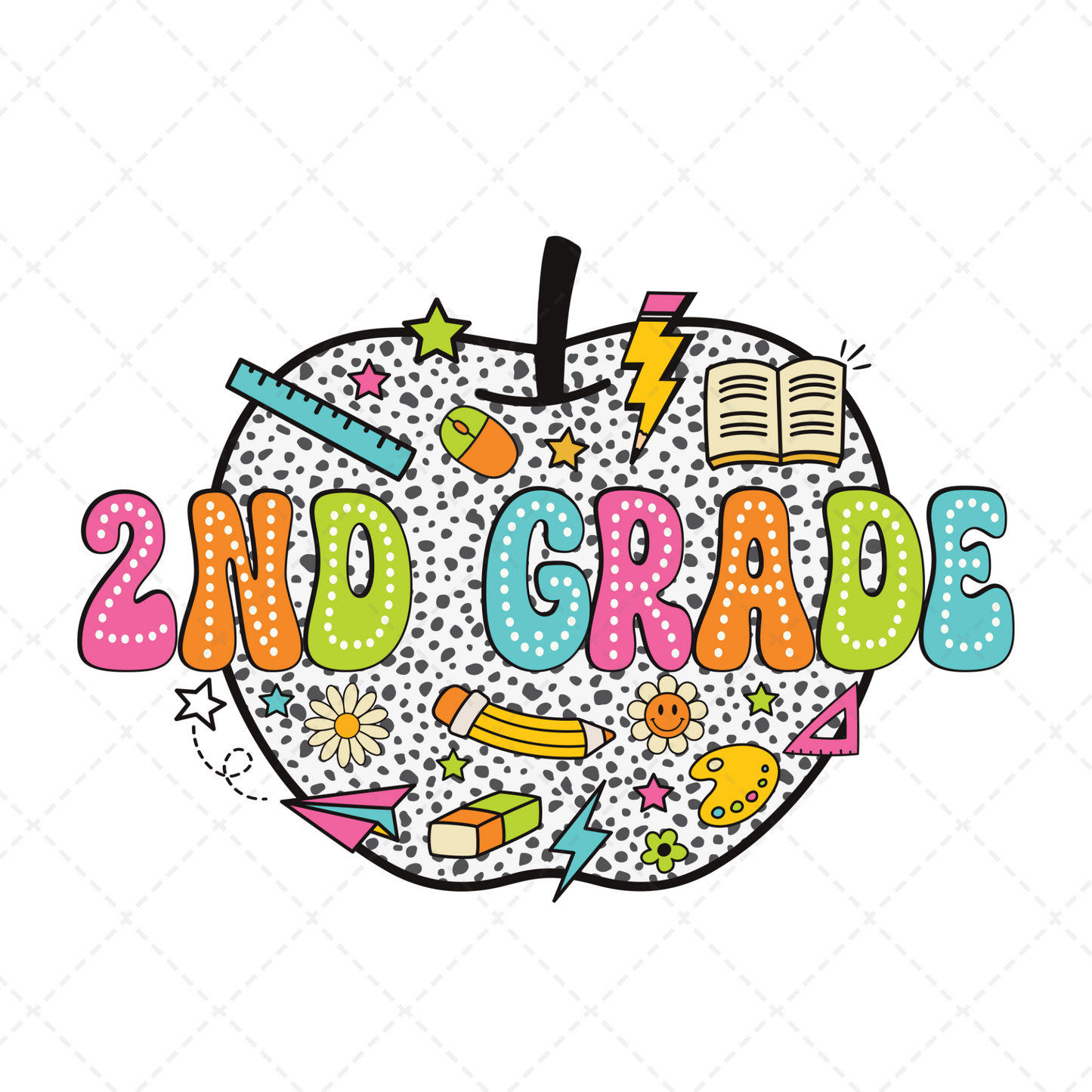2nd Grade Dalmatian Dots Transfer