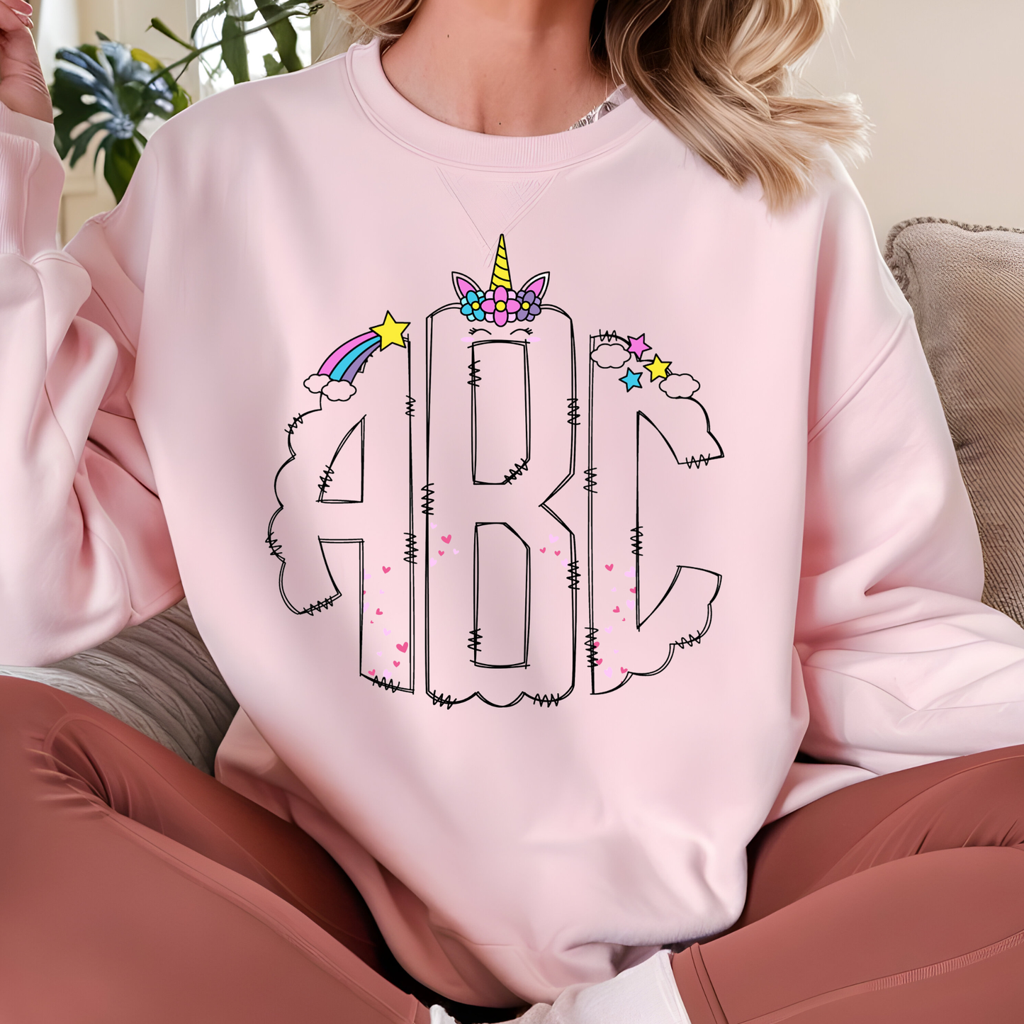 Unicorn Magic - Custom Monogram Transfer